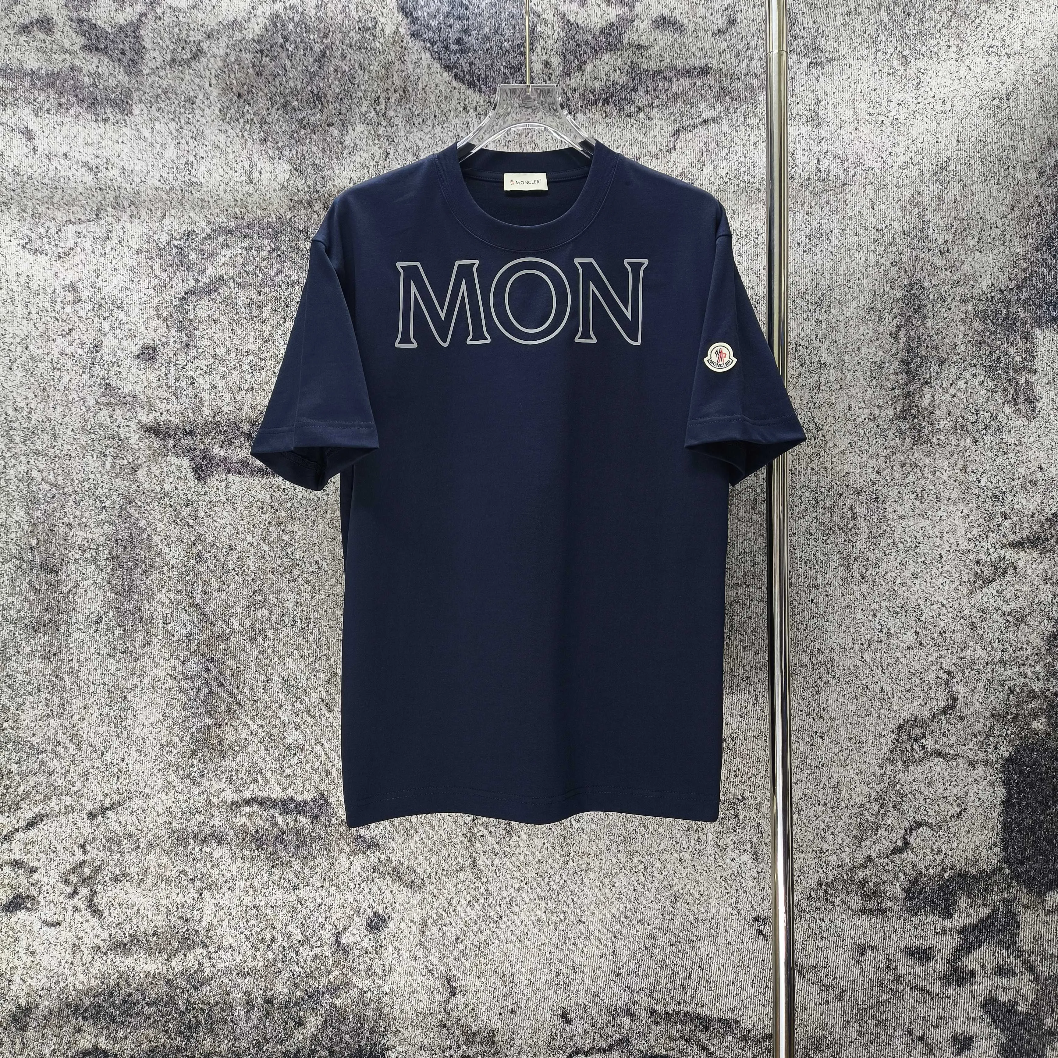 MONCLE* 2026 New Arrival logo t Same Style Size S M L XL XXL Black White Royal Blue